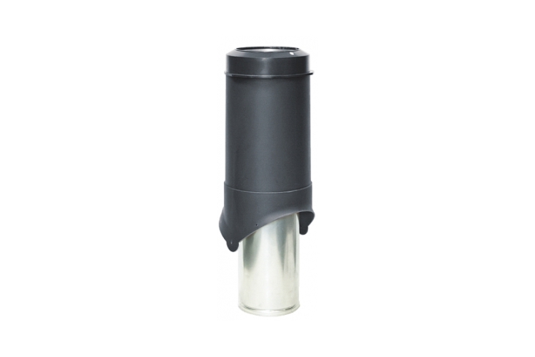 Выход вентиляции Krovent Pipe-VT 150/700 is черный — Grandline