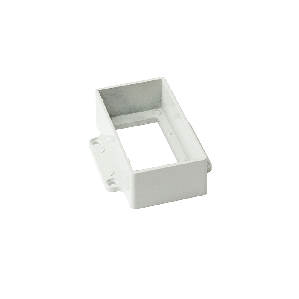Соединитель перила прямой CM Railing 90х45 мм white wood (белое дерево) alu — Grandline