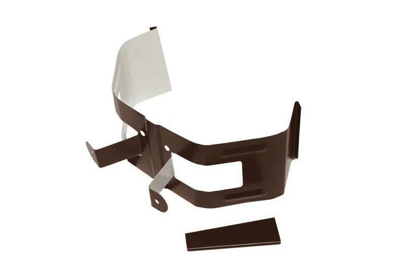 Крепление трубы для гофры на дерево Vortex Lite Matt RAL 8017 шоколад — Grandline