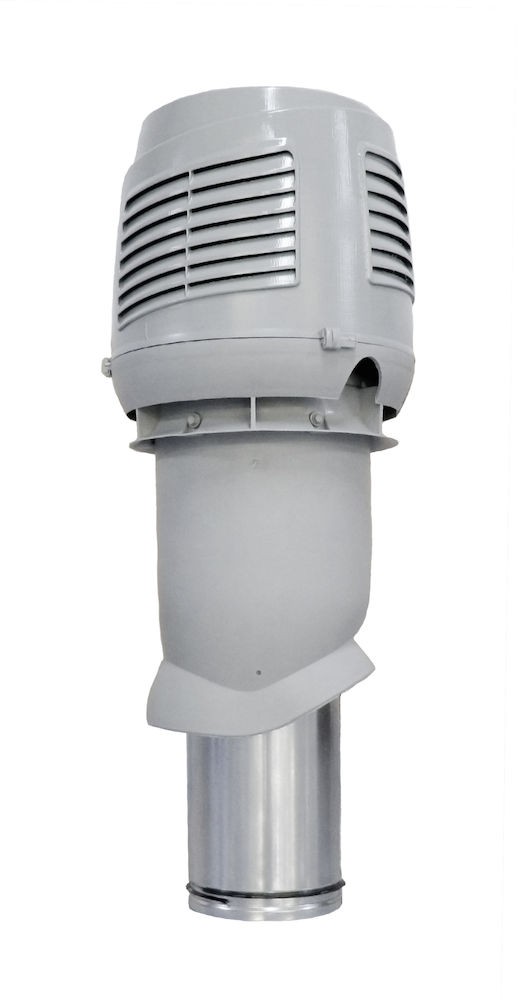 Приточный вентиляционный элемент 160/ER/500 Vilpe INTAKE светло-серый — Grandline