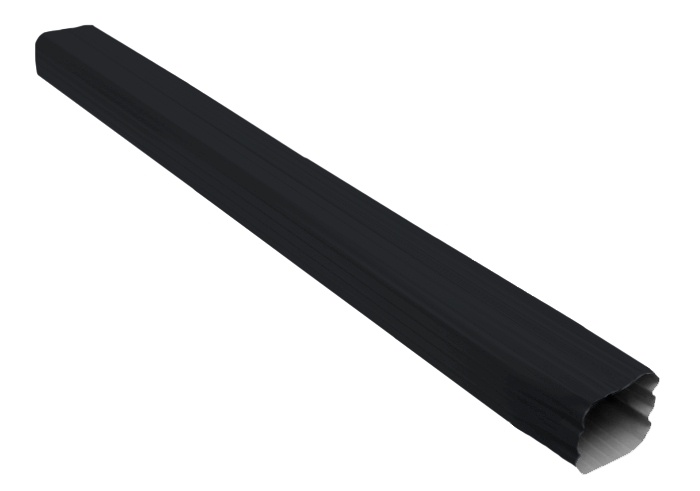 Труба прямоугольная Vortex Matt 1м RAL 7024 — Grandline