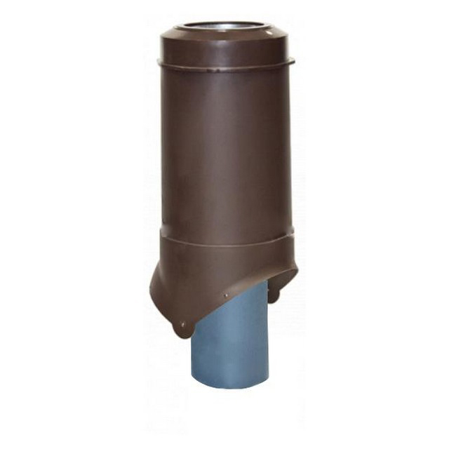 Выход канализации Krovent Pipe-VT 125/100 IS коричневый — Grandline
