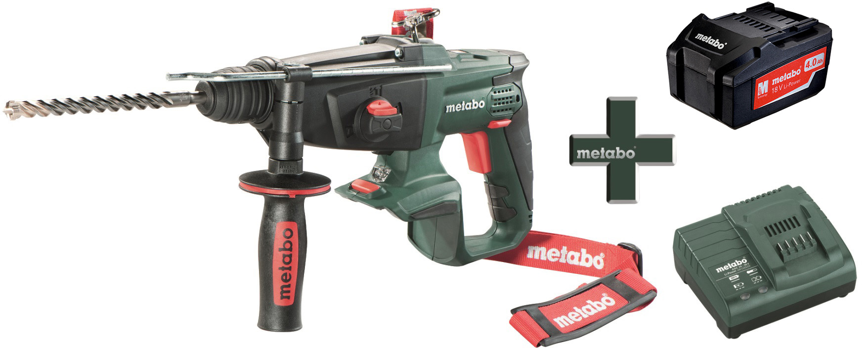 Аккумуляторный перфоратор Metabo КНA 18 LTX + АКБ 4,0 АЧ + ЗУ ASC 55 (T03320) — Grandline