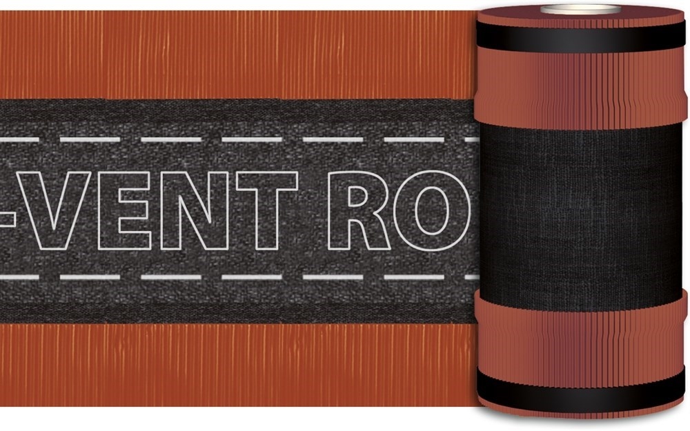 DELTA-VENT ROLL 360KUPFER (медный)вентиляционный рулон для конька и хребта, 360 ммDELTA-TOP MACRO 300 AL (красный) гладкий самоклеящийся рулон для примыканий, алюминий, 300 мм — Grandline