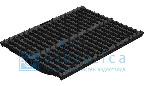 Решетка водоприемная Gidrolica Super РВ -30.37,5.50 - щелевая чугунная ВЧ, кл. E600 (50309E) — Grandline