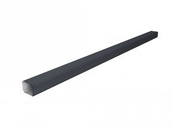 Труба гофрированная Vortex Lite 76х102х3000мм PE RAL 7024 мокрый асфальт — Grandline