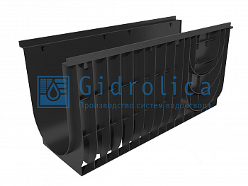 Лоток водоотводный Gidrolica Pro ЛВ-30.38.48 пластиковый (834pro) — Grandline