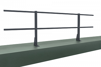 Ограждение кровельное для парапета на плоскую кровлю RAL 7024 (2,0х0,9) — Grandline
