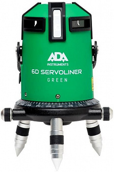 Построитель лазерных плоскостей (лазерный уровень) ADA 6D Servoliner GREEN — Grandline