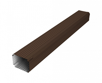 Труба гофрированная Vortex Lite 76х102х1000мм PE RAL 8017 шоколад — Grandline