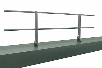 Ограждение кровельное д/парапета на плоскую кровлю RAL 7004 (2,0х0,6м) — Grandline