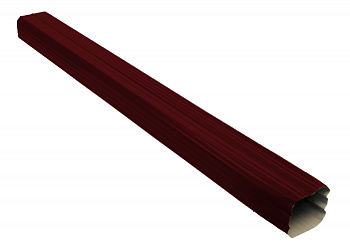 Труба прямоугольная Vortex 1м RAL 3005 — Grandline