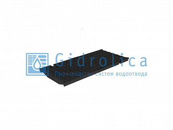 Решетка водоприемная Gidrolica Super РВ -20.24.50 - щелевая чугунная ВЧ, кл. D400 (50209D) — Grandline