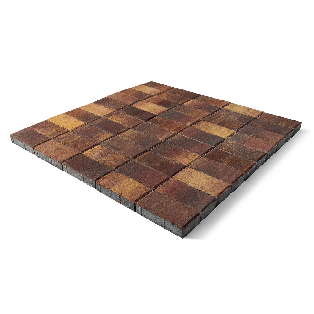 Плитка тротуарная Прямоугольник Color Mix Мальва h40 200х100 — Grandline