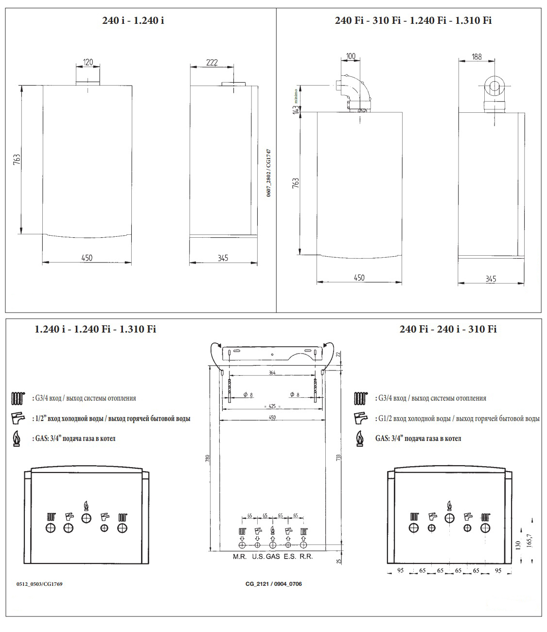  Baxi LUNA 3 comfort 1.240 Fi котел одноконтурный/ турбированный — Газовые котлы