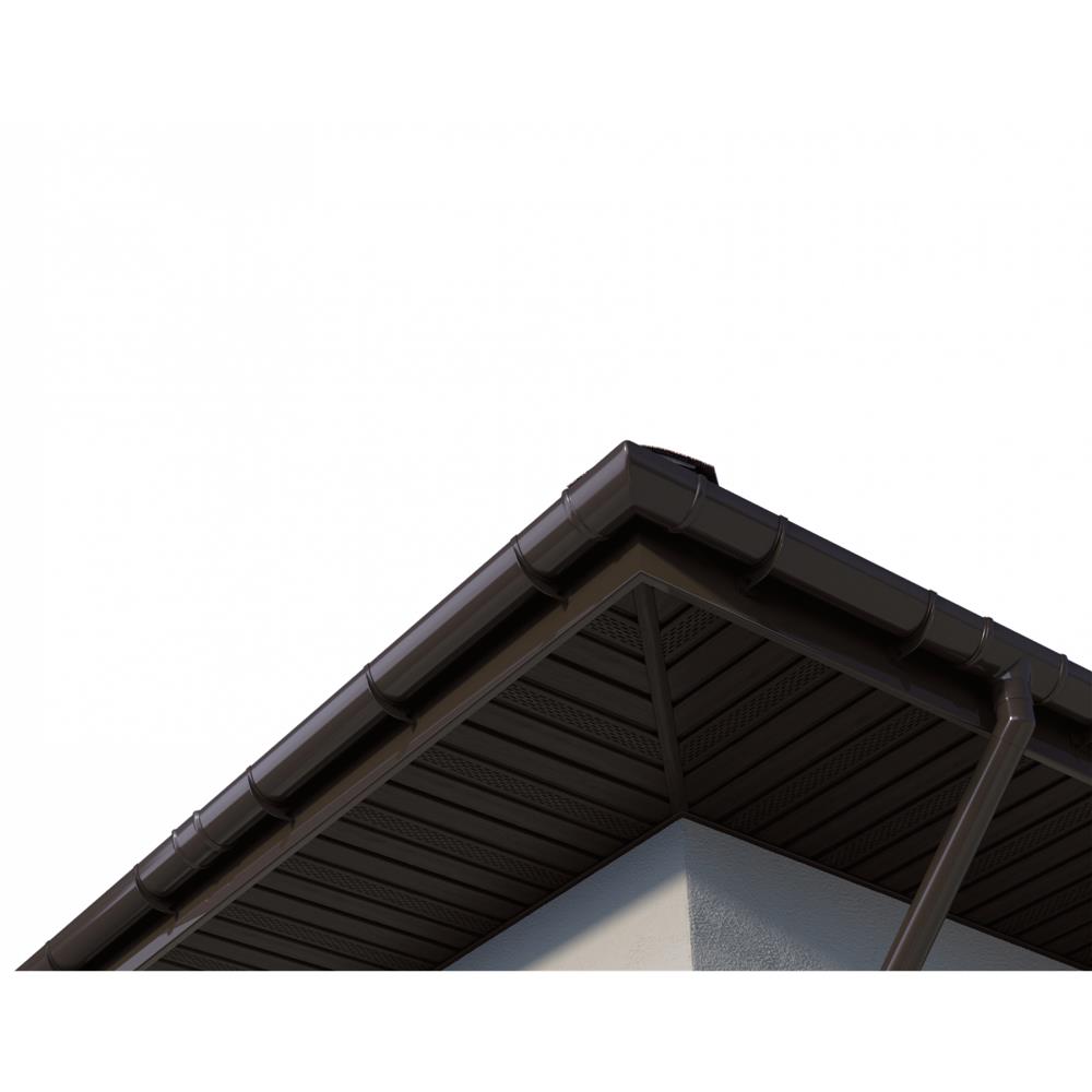 ТН ПВХ 125/82 мм, угол желоба, регулируемый 90°-150°, черный, шт. — Технониколь