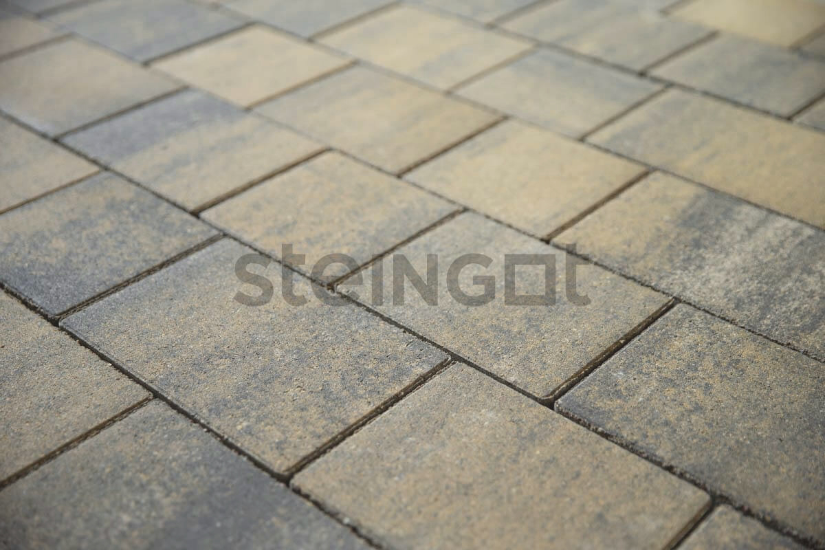 Плитка тротуарная Steingot Colormix Новый город высота 60мм Stein Chrome частичный прокрас — Grandline