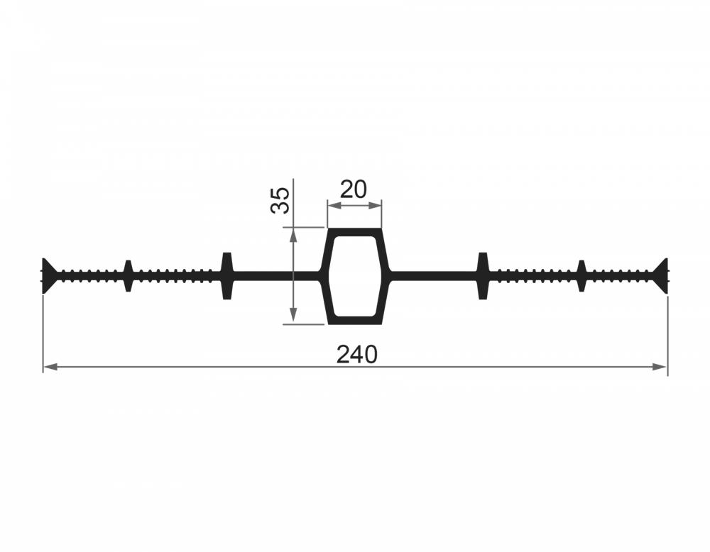 ПВХ Гидрошпонка ТехноНИКОЛЬ IM-240/20 (10 м/рул) — Технониколь