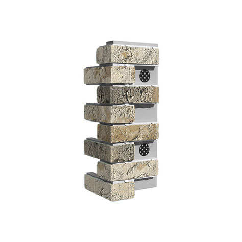 Угловой элемент для термопанели White Hills Лондон Брик Т304-15 Design, толщина панели 60 мм — Grandline