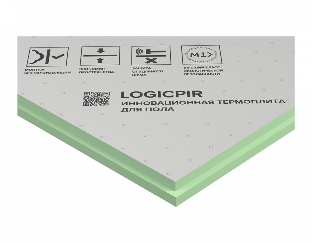 LOGICPIR Пол ФЛ/ФЛ L-1190х590х30 (8 плит, 5,6168 кв.м.) — Технониколь