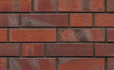 Клинкерный кирпич АВС Emden rot-bunt Kohlebrand genarbt-besandet, NF — 240х115х71