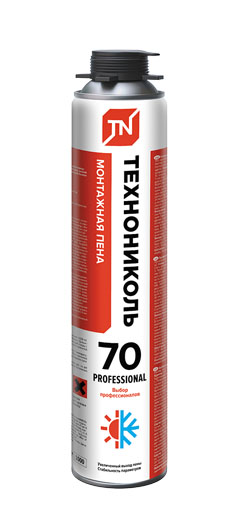 Пена монтажная ТЕХНОНИКОЛЬ 70 PROFESSIONAL всесезонная — Grandline