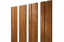 Штакетник Twin 0,45 Print Premium Golden Wood — Штакетник