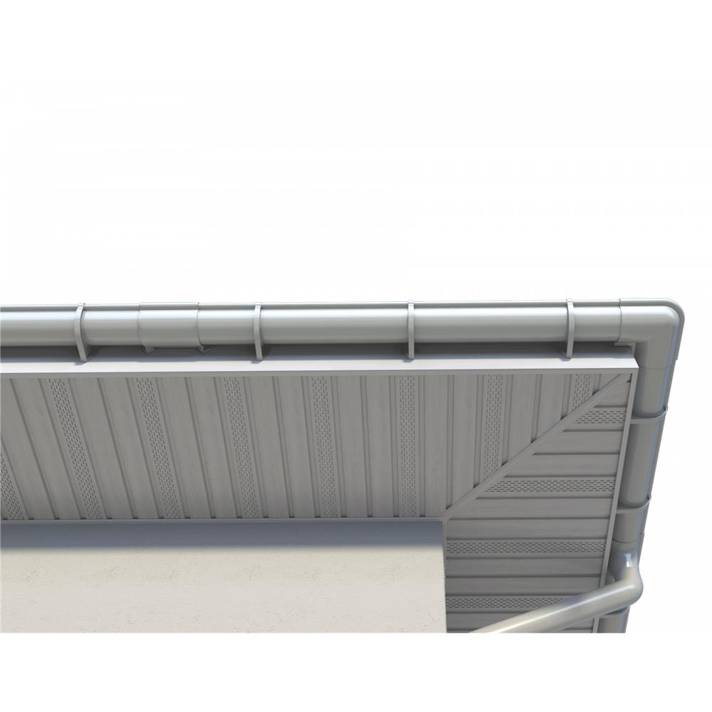 ТН МАКСИ 152/100 мм, водосточная труба пластиковая (1 м), графитово-серый, шт. — Технониколь