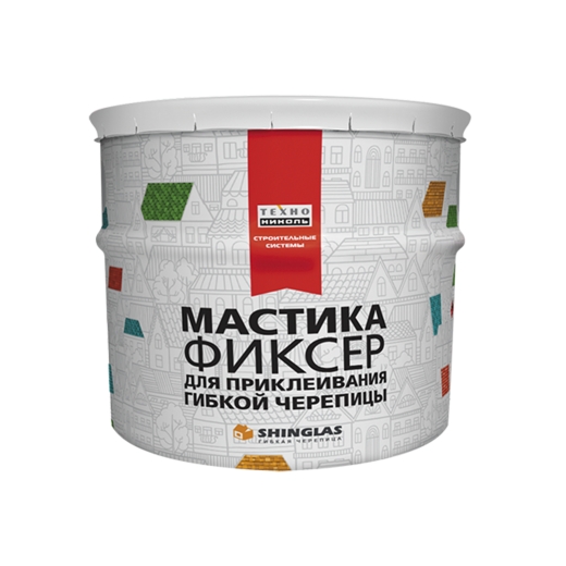 Мастика для гибкой черепицы ТЕХНОНИКОЛЬ №23 Фиксер, ведро 3,6 кг — Grandline