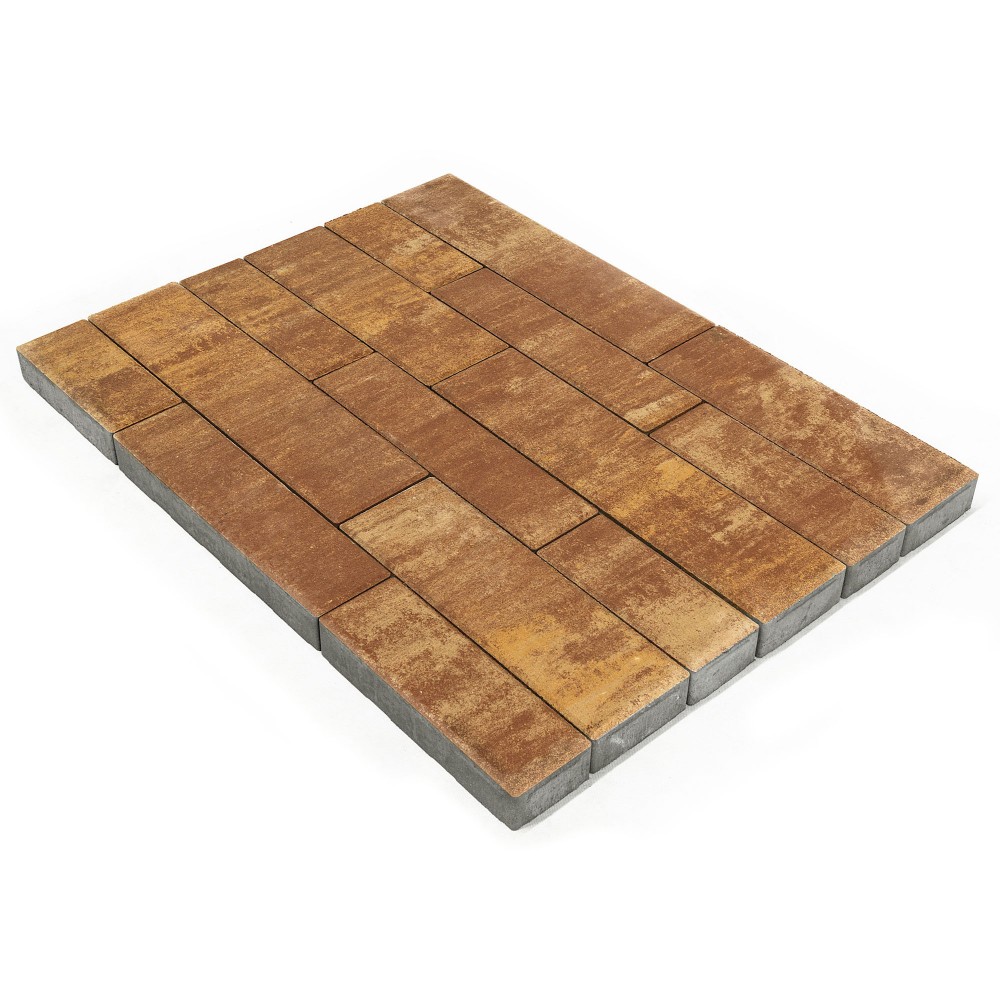 Плитка тротуарная Домино Color Mix каньон h60 280х120 360х120 480х120 480х160 640х160 — Grandline