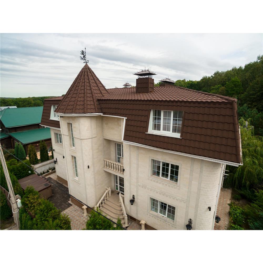 ТЕХНОНИКОЛЬ LUXARD композитная черепица, Roman Пробка 1330х430 мм, (0,57 кв.м), панель — Технониколь