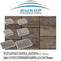 Тротуарная плитка Выбор "Искусственный камень", АНТАРА Доломит (400х300х60) — Выбор