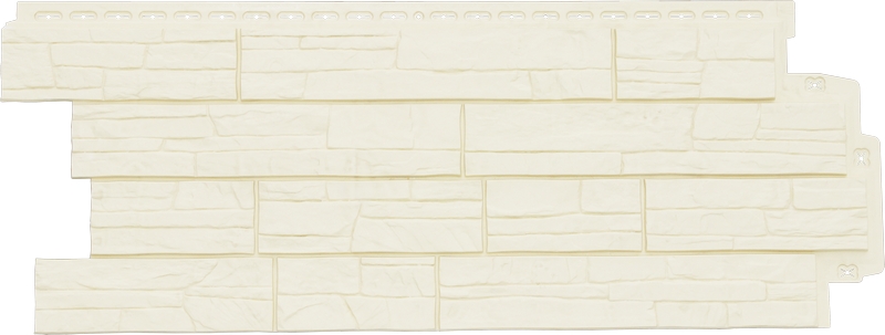 Фасадная панель Grand Line Сланец Classic молочный — Grandline