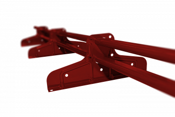 Снегозадержатель Стандарт Т4 d 40х20 RAL 3011 (3м) — Grandline