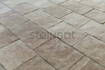Плитка тротуарная Steingot Colormix Старый город высота 60мм Травертин частичный прокрас — Grandline
