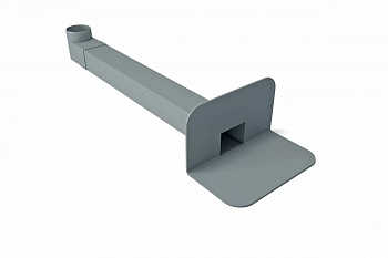 Воронка парапетная ТН 65х100 мм с отводом L=550 мм, D=100 мм — Grandline