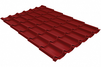 Металлочерепица классик 0,5 Satin RAL 3011 коричнево-красный — Grandline