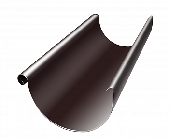 Желоб полукруглый Optima 150мм 3м RAL 8017 — Grandline