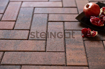 Плитка тротуарная Steingot Паркет 240х80х60мм Клинкер частичный прокрас — Grandline