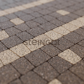 Плитка тротуарная Steingot Granit Premium Классика арко высота 60мм Caramello частичный прокрас — Grandline