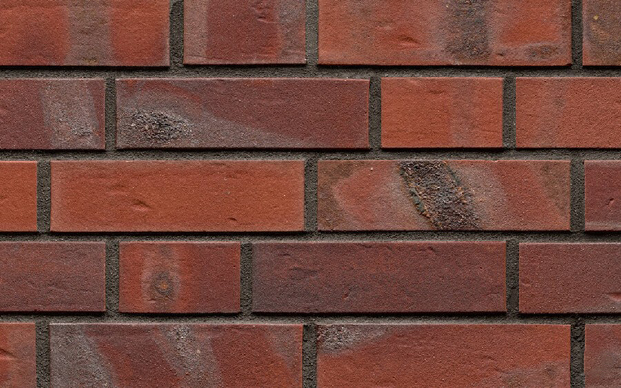 Клинкерный кирпич АВС Emden rot-bunt Kohlebrand genarbt-besandet, NF — 240х115х71