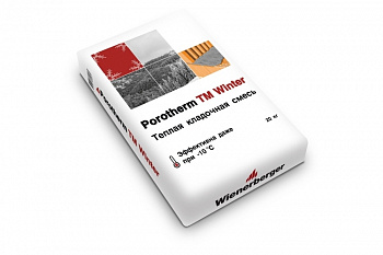Теплый кладочный раствор Porotherm М50 Winter -10 — Grandline