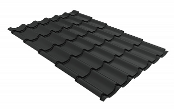 Металлочерепица классик 0,5 Satin Matt RAL 7016 антрацитово-серый — Grandline