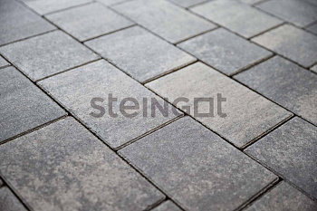 Плитка тротуарная Steingot Colormix Новый город высота 40мм Stein Silver частичный прокрас — Grandline