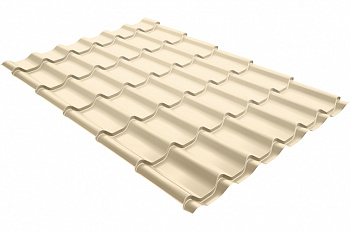 Металлочерепица классик 0,5 Satin RAL 1015 светлая слоновая кость — Grandline