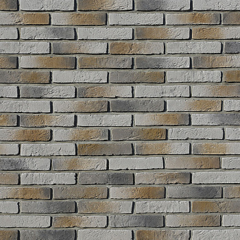 Рядовая плитка White Hills Бергамо брик 370-80 с расшивкой 1,2 см — Grandline
