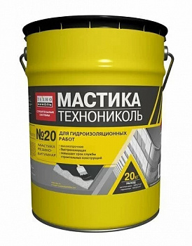 Мастика битумно-резиновая ТЕХНОНИКОЛЬ №20 ведро 20кг — Grandline