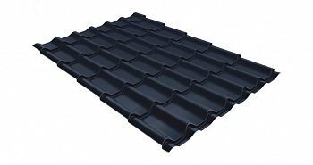 Металлочерепица классик 0,5 Satin Matt RAL 7024 мокрый асфальт — Grandline